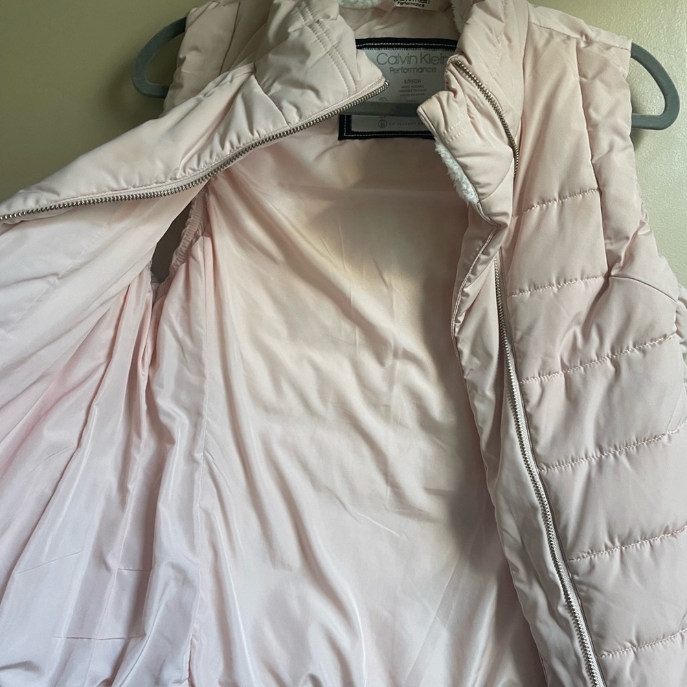 Calvin Klein Light Pink Quilted Vest size S - Picture 5 of 5
